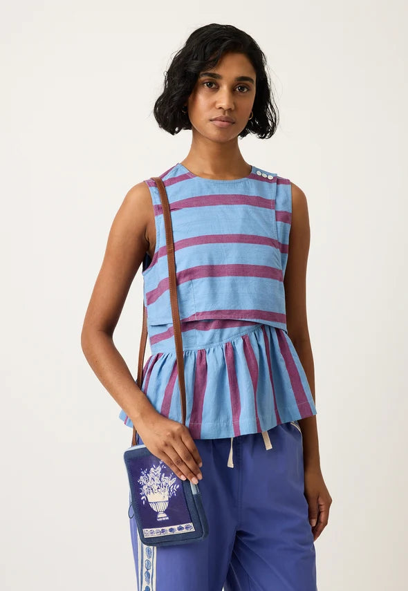 Nancybird Simspon Top – Raspberry Stripe - 22
