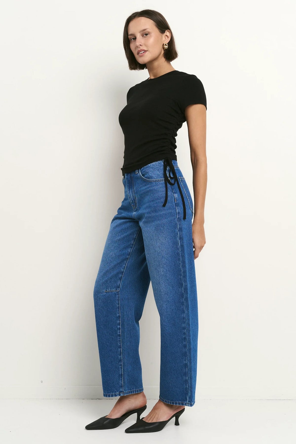 Re : Union Label Berlin Signature Blue Mid Barrel Leg Jean - 12