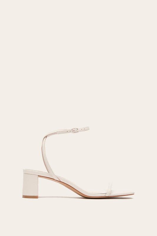 Nelson Made Strappy Mini Block Cream Sandal - 40