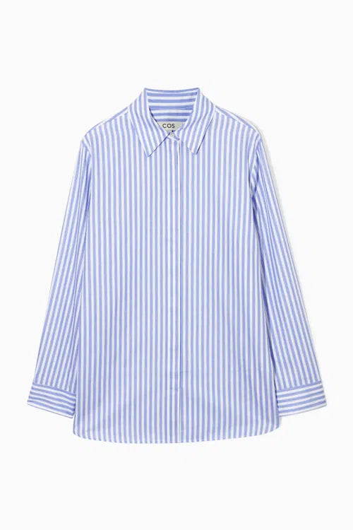 COS Minimal Concealed-Placket Shirt - US12 (Approx. NZ 14)